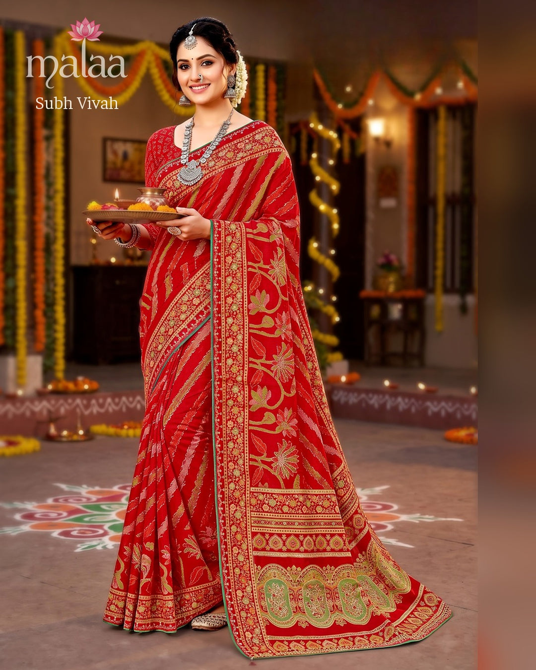 Subh Vivah saree catalogue, design 6, Malaa