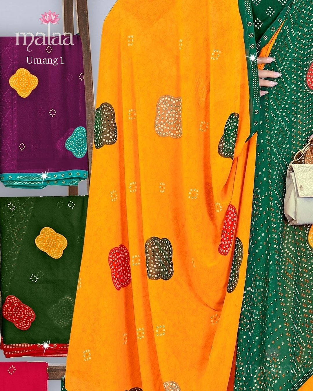 Umang 1 saree catalogue, poora set, 6 sarees