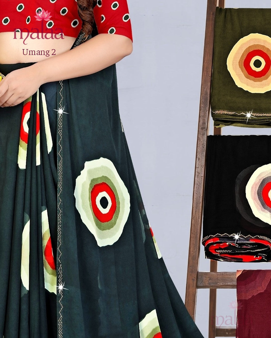 Umang 2 saree catalogue, poora set, 6 sarees
